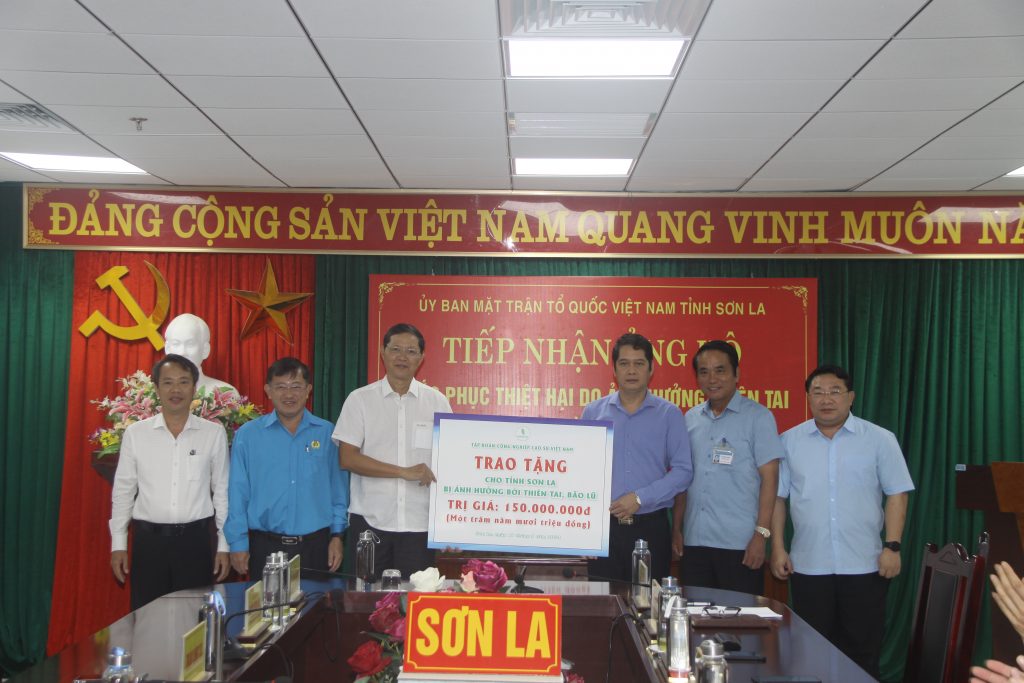 VRG ủng hộ tỉnh Sơn La khắc phục hậu quả mưa lũ